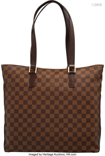 58055: Louis Vuitton Damier Ebene Monogram Coated Canva