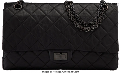 58069: Chanel So Black Quilted Aged Calfskin Leather 2.