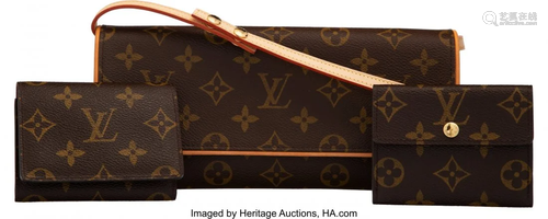 58056: Louis Vuitton Set of Three: Twin Pochette and Ca