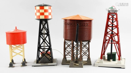 Vintage Lot Lionel/American Flyer/Marx Water Towers, O