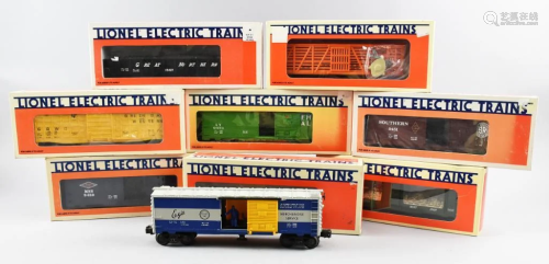 (8) O Scale Lionel Electric Trains Lot, Original Boxes