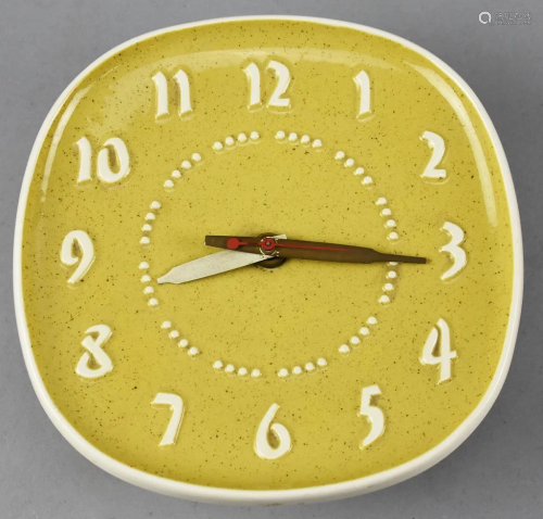 Vintage Russell Wright Ceramic Wall Clock