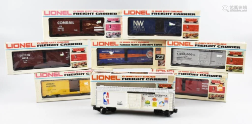 (8) Lionel O/O27 Gauge Boxcar Lot, Original Boxes