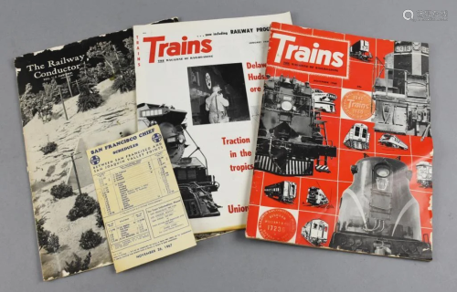 Vintage Railroad Magazines, Santa Fe Schedule
