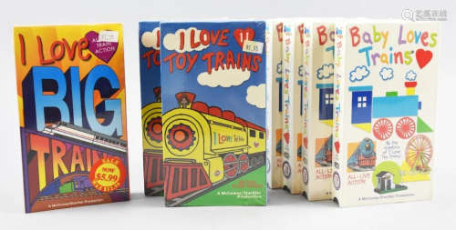 (7) Train Related VHS Tapes for Toddlers