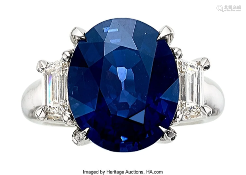 55180: Ceylon Color-Change Sapphire, Diamond, Platinum