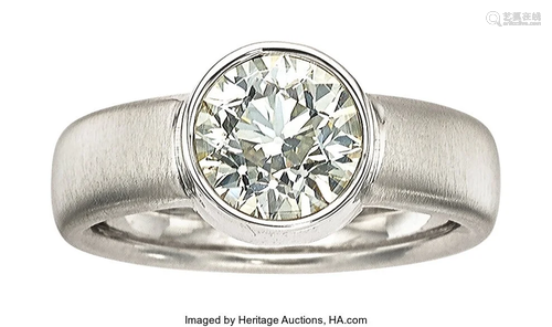 55049: Diamond, White Gold Ring Stone: Round brillian