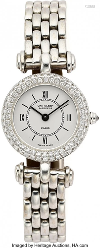 55097: Van Cleef & Arpels Lady's Diamond, White Gold Wa