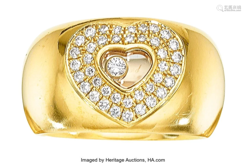 55251: Diamond, Gold Ring, Chopard Stones: Full-cut di