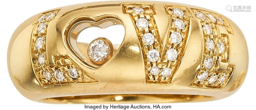 55247: Diamond, Gold Ring, Chopard Stones: Full-cut di