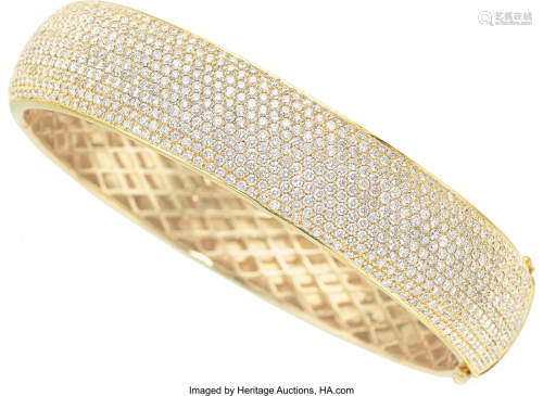 55045: Diamond, Gold Bracelet Stones: Full-cut diamond