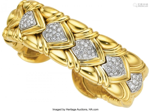 55013: Diamond, Gold Bracelet, Craig Drake Stones: Ful