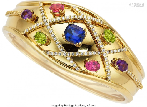 55010: Diamond, Multi-Stone, Gold Bracelet, Kurt Wayne