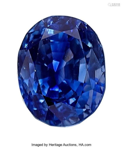 55065: Unmounted Kashmir Sapphire Sapphire: Oval-shape
