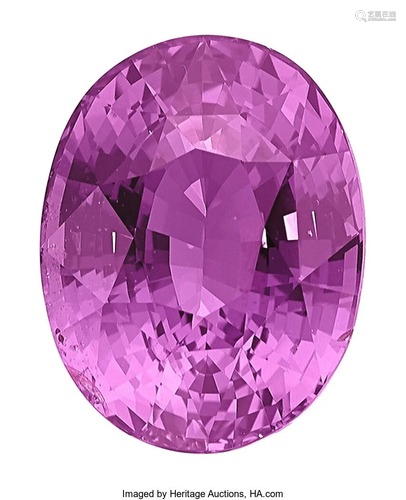 55067: Unmounted Purple Sapphire Sapphire: Oval-shape