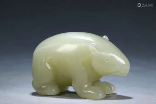 Animal-shaped Hetian Jade Ornament