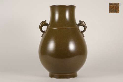 Tea Dust Glazed  Vase