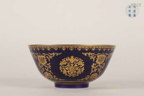 Blue-glazed Bowl