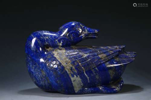 Old Collection. Lapis Lazuli Duck-shaped Ornament