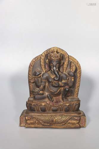 Tibetan Black Stone God of Wealth