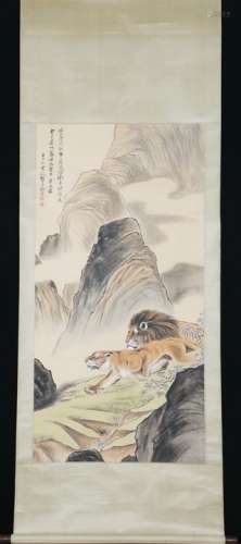 Lions  by Zhang Shanzi