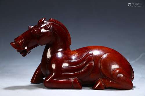 Hetian Jade Horse Ornament