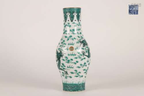 Green-glazed Vase