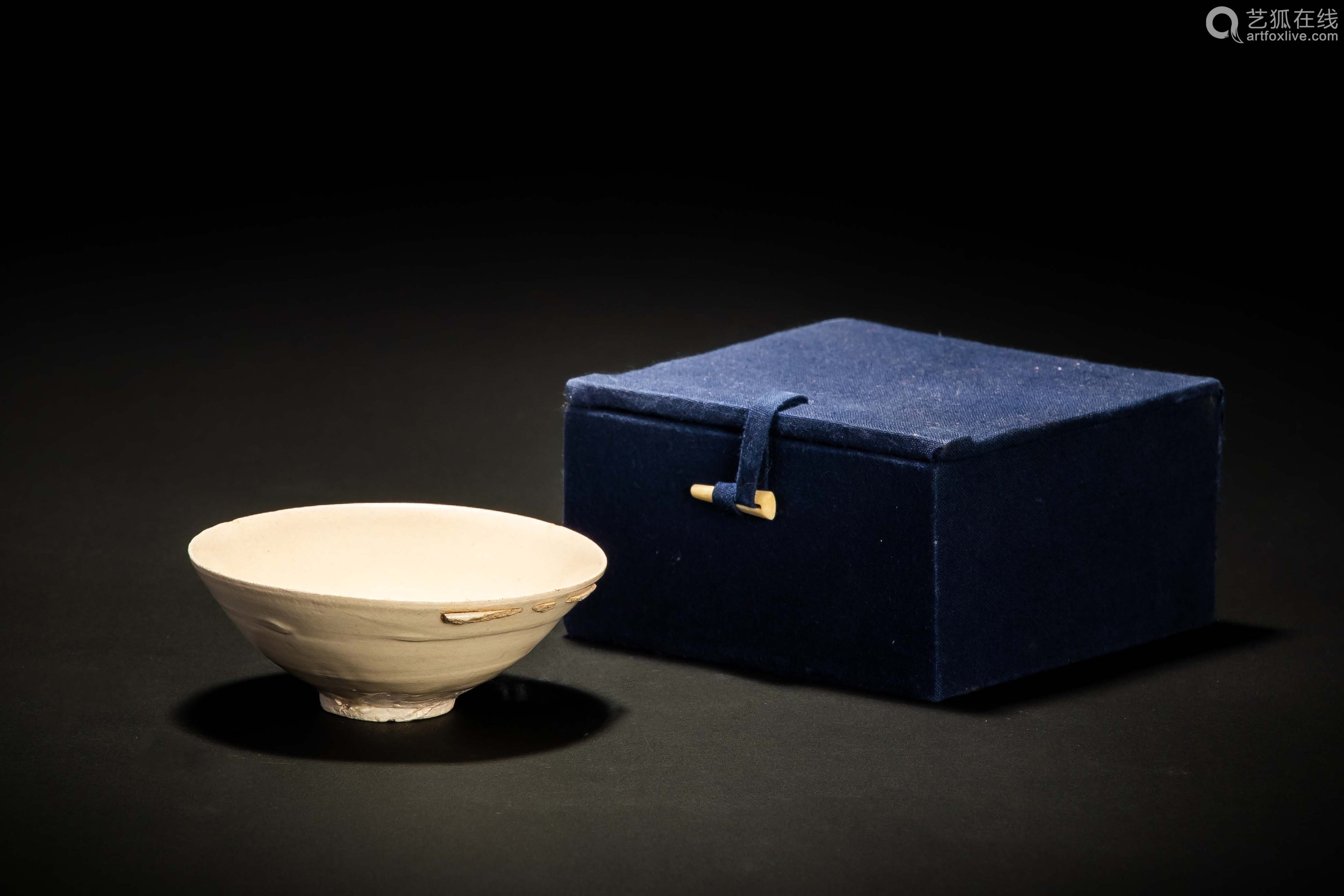 宋代定窑白磁酒杯