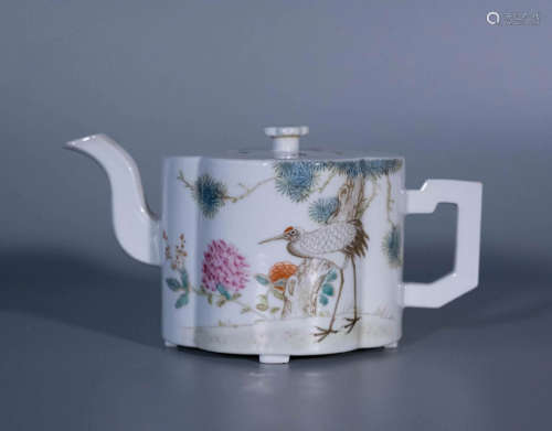 Min Guo, Famille rose porcelain jug