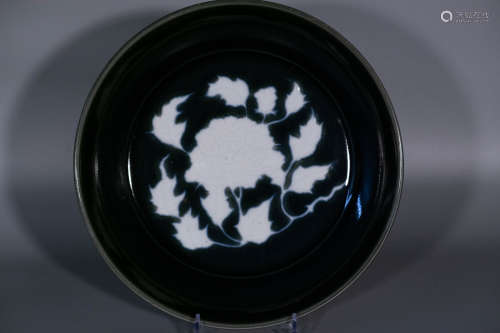 Ming dynasty, blue glaze porcelain plate