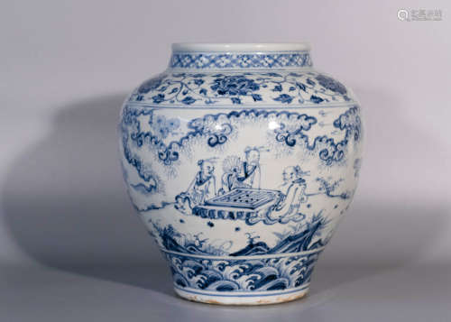 1436-1465, blue and white porcelain jar