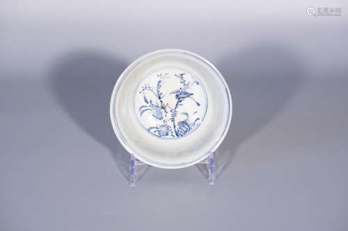 Ming dynasty, blue and white porcelain bowl