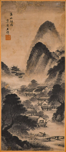 Wu Shichuan Landscapes Hanging Scrolls