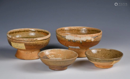 A Group Of Four Pottery Objects