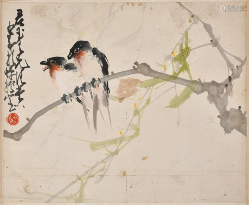 Zhao Shaoang (1905-1998) Flowers and Birds Hanging