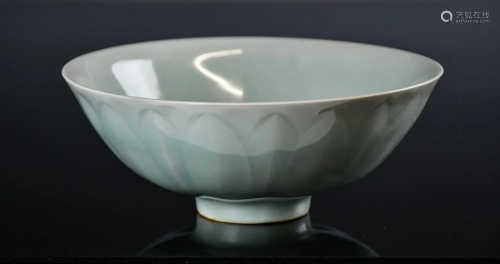 A Celadon Glaze Lotus Bowl