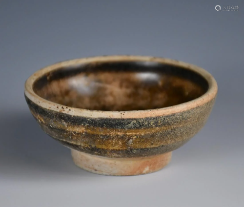 A Small Brown Glazed Bowl, Tang W/Box