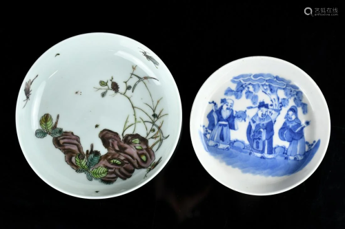 A Group Of Two Porcelain Dishes
