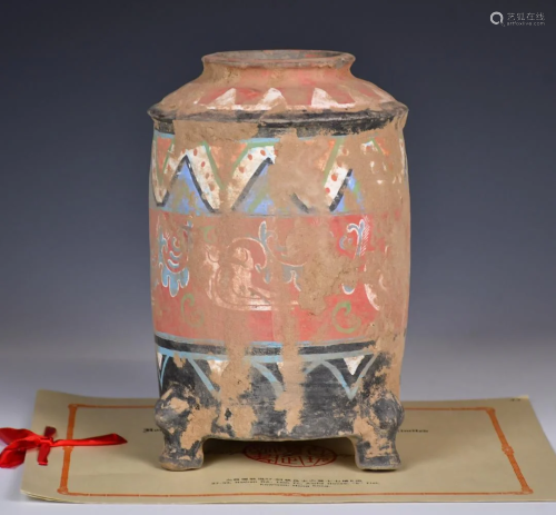 A Painted Pottery Jar, Han