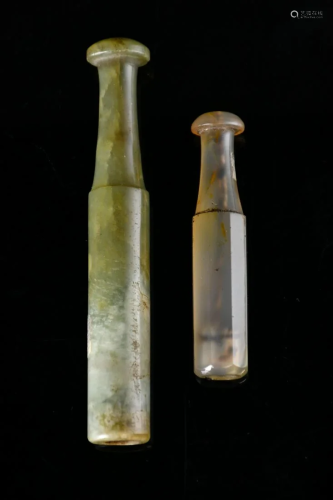 Two Jade Mouthpieces