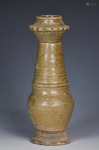 An Archaistic Celadon Glazed Pottery Vase
