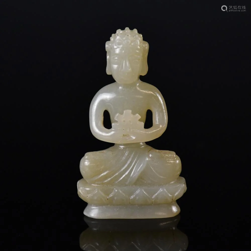 A Jade Carved Buddha