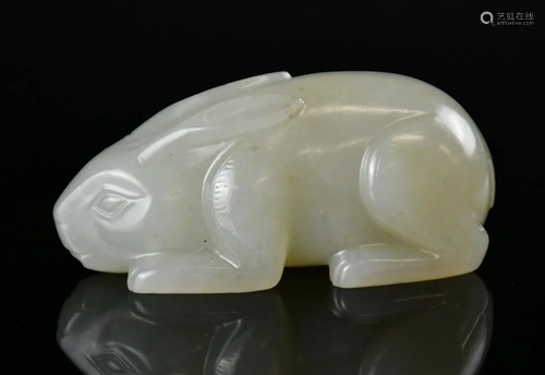 A Jade Carving Hare Republic Period