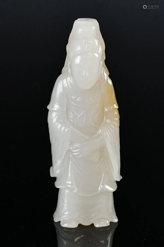 A White Jade Guanyin, Qing