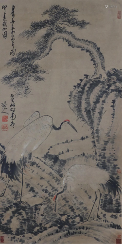 A Chinese Scroll Panting by Ba Dashanren