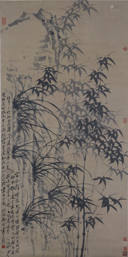 A Chinese Scroll Panting by Zheng Banqiao