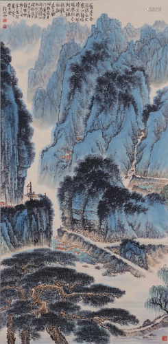 A Chinese Scroll Panting by Qian Songyan