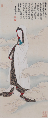 A Chinese Scroll Panting by Zhang Daqian