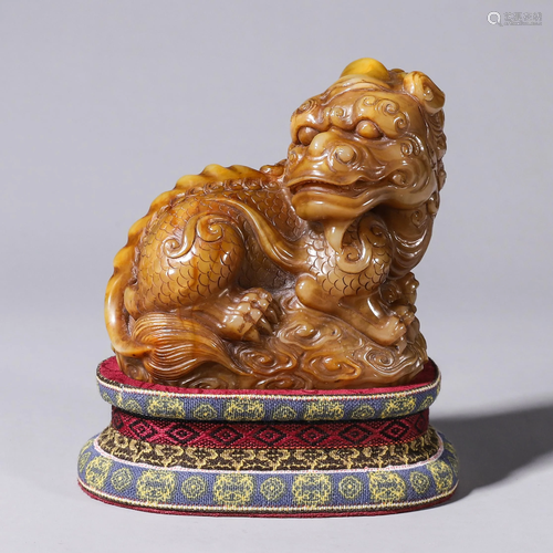 A Carved Tianhuang Beast Seal