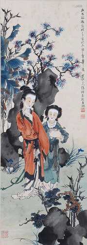 A Chinese Scroll Panting by Xu Cao